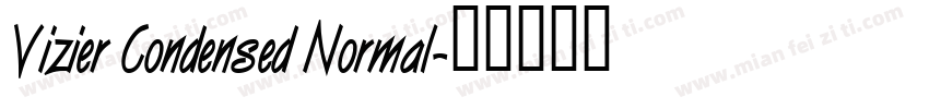Vizier Condensed Normal字体转换